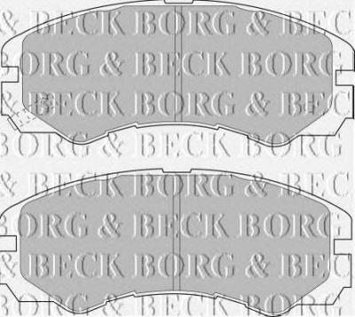 BORG & BECK bbp1485 -  Комплект тормозных колодок, дисковый тормоз